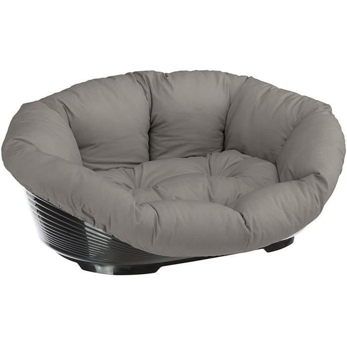 Panier corbeille coussin gris- Taille S - 52 x 39 x 21 cm - FERPLAST