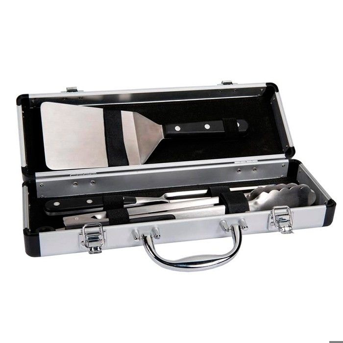 Malette dustensiles de cuisine - FORGE ADOUR - MALETTE POM - 3 ustensiles - Noir/Inox - Métal/Inox