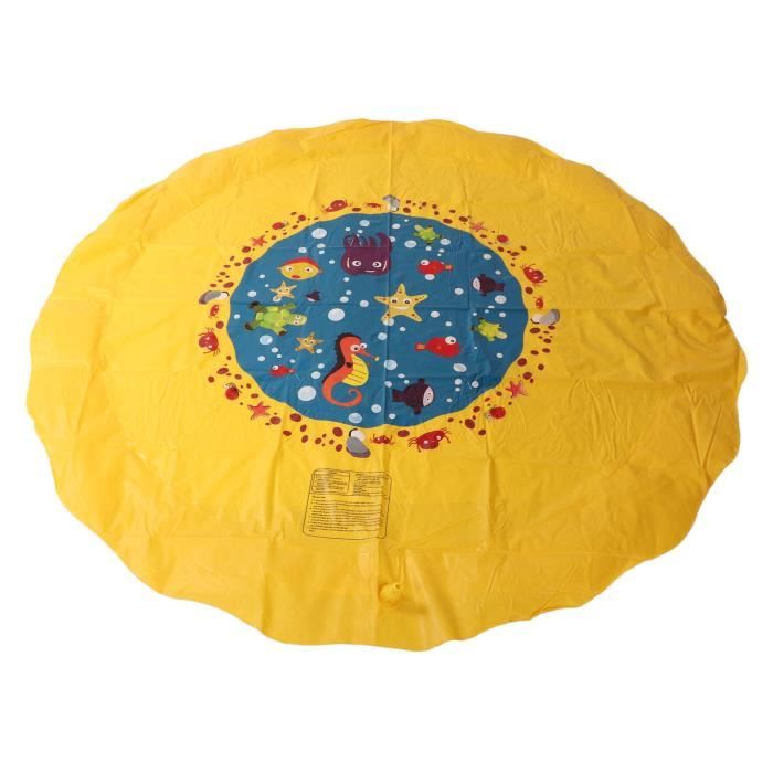 Tapis Jet D'eau, 170cm Tapis De Pulvérisation D'eau PVC, Splash Pad Antiderapant Jeux D Eau Exterieur Pour Enfants Dans Jardin 41288 B