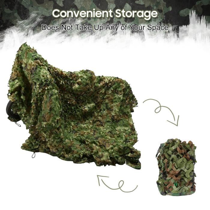 Lot de 3 filets de camouflage denses pour réservoir AFV - Kit