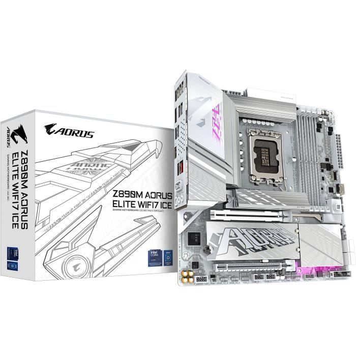 Carte mère – GIGABYTE – Z890M AORUS ELITE WIFI7 ICE