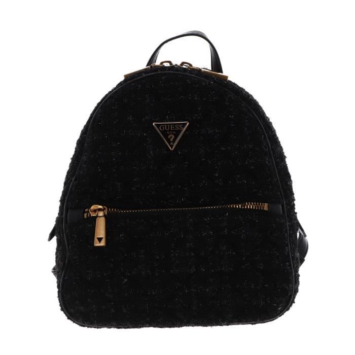 GUESS Cessily Backpack Black [203654] - sac ?� dos sac a dos noir - Cdiscount Bagagerie 