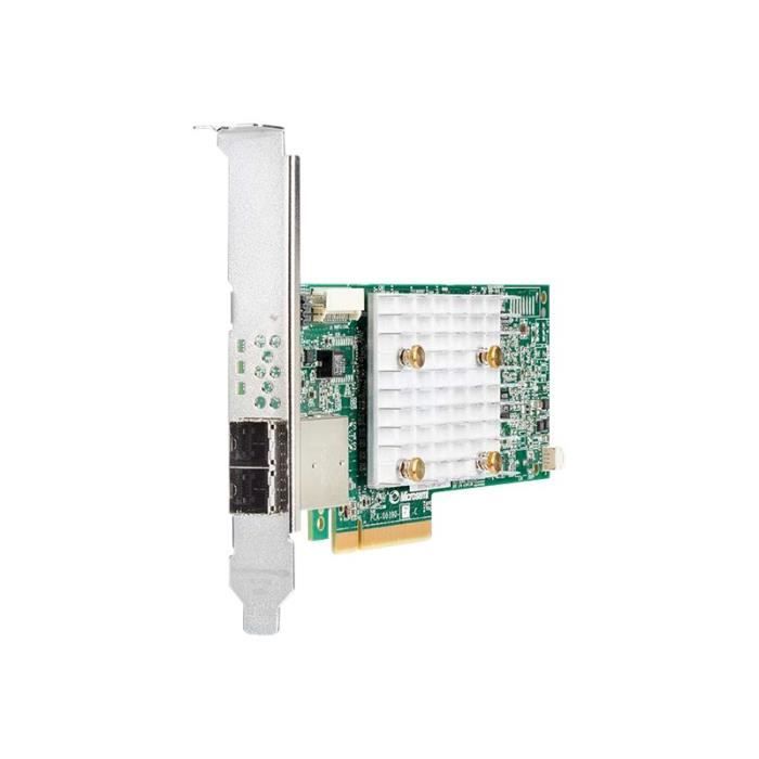 HPE Contrôleur SAS Smart Array P408e-p - 12Gb/s SAS Serial ATA/600 - PCI Express 3.0 x8 - Carte enfichable - 4 Go Mémoire-cache