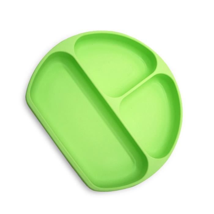 Ventouse à 3 Compartiments - Assiettes divisées en Silicone pour Tout