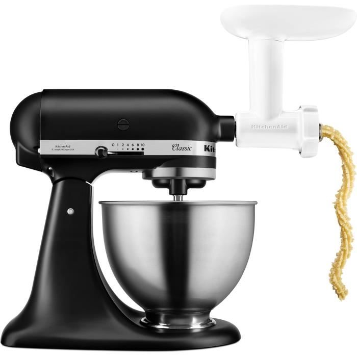 Robot pâtissier + hachoir + accessoire biscuits - KITCHENAID - Noir mat