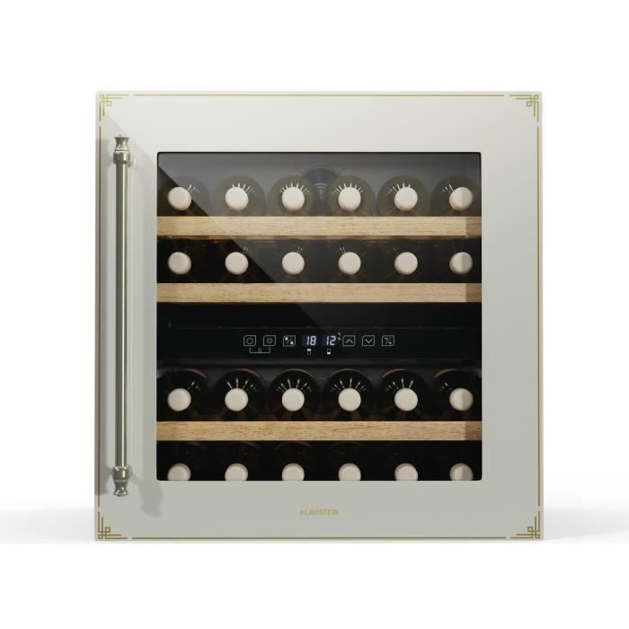 Cave à vin - KLARSTEIN - Vinsider Victoria 36 - 36 bouteilles - Commande tactile - Protection UV - Klarstein