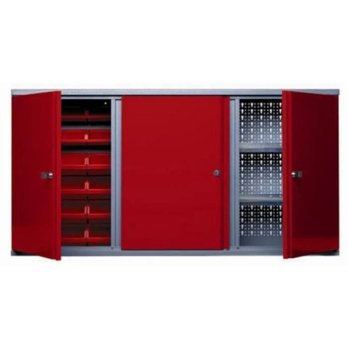 Kupper Armoire Murale 3 Portes 2 Etageres Et 18 Boites De