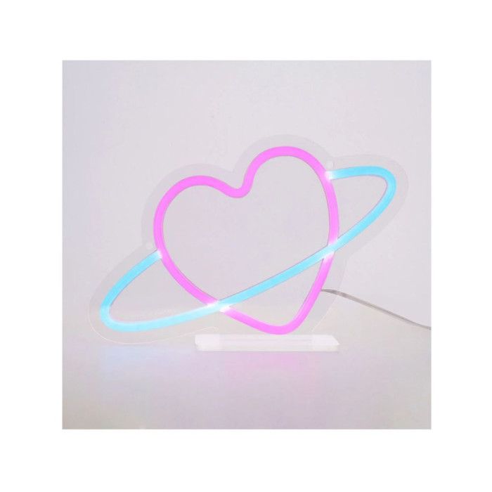 Lampe à poser - LEGAMI - Its a sign - Multicolore - LED blanc chaud 3000K - Double alimentation USB/piles