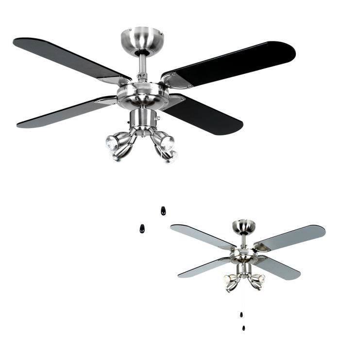 52cm Silencieux Ventilateur de Plafond avec Lumière et Telecommande