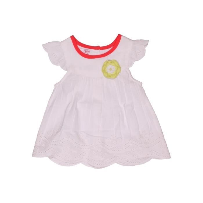 Robe Bebe Fille Dpam 1 Mois Blanc Ete Vetement Bebe Blanc Cdiscount Pret A Porter