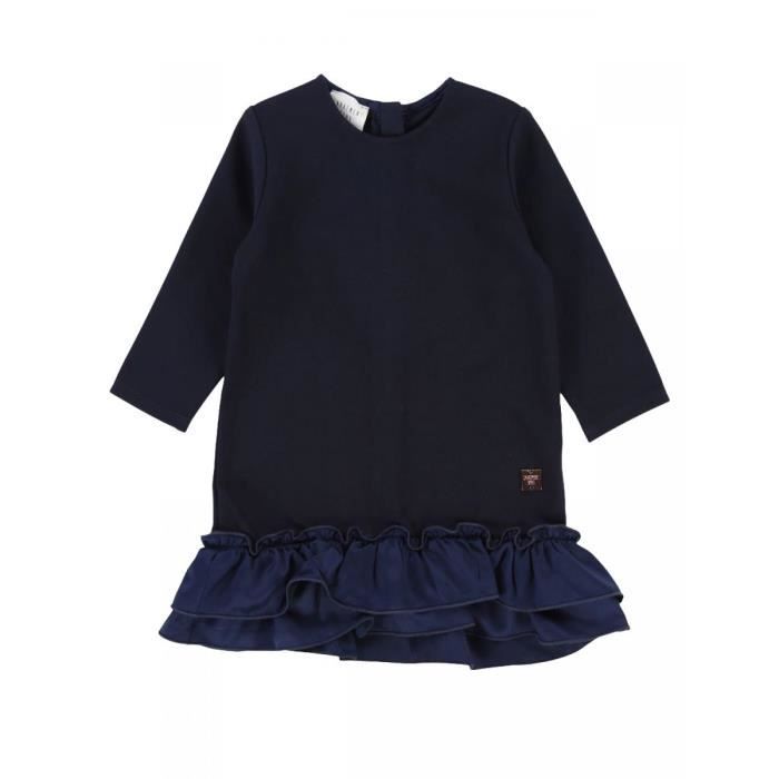 Carrement Beau Robe Bleu Marine Manches Longues Bebe Fille Carrement Beau Bleu Cdiscount Pret A Porter