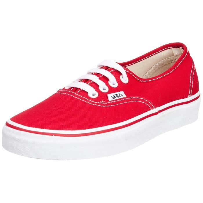 vans rouge taille 37