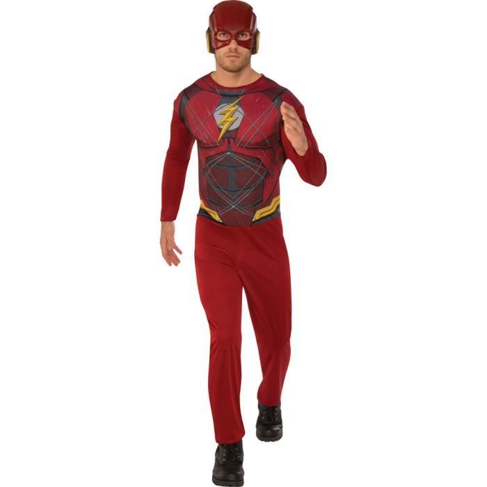 Le Flash Homme Déguisement Super-héros personnage adultes DC Comic Muscle Costume