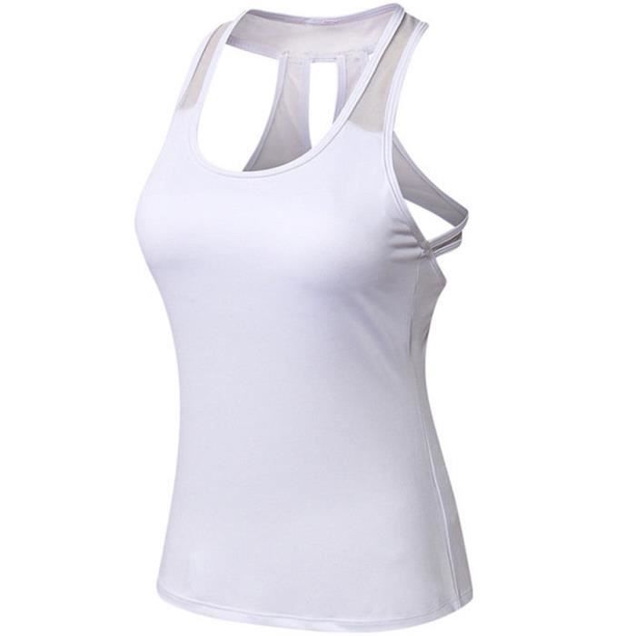 Lot de 3 icyzone Femmes Décontracté Débardeur de Fitness Tank Tops en Vrac Sport Running Yoga Gym sans Manches Shirts