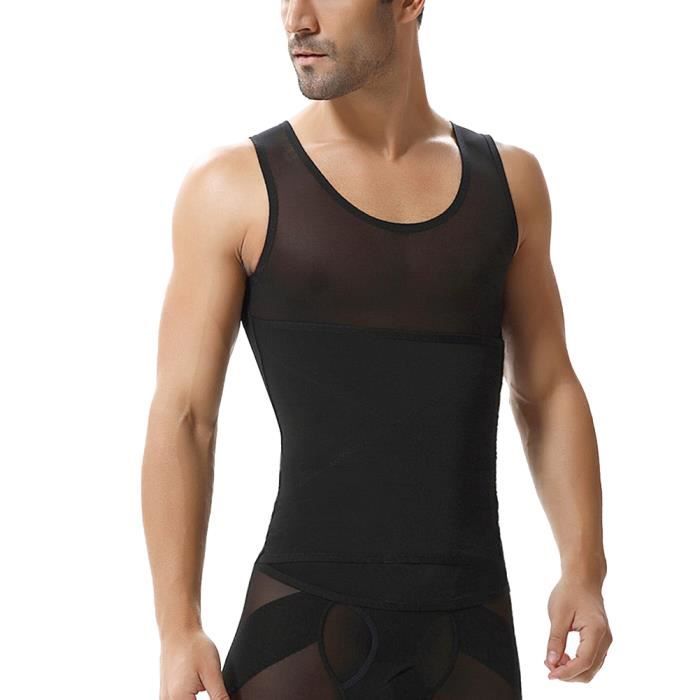 Débardeur Amincissant Homme Ventre Plat - Gilet Compression Invisible Posture Junlan