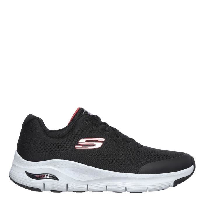Baskets de running SKECHERS Arch Fit Noir rouge Homme