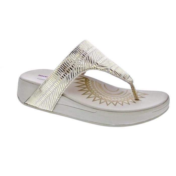 Sandale skechers sale femme beige