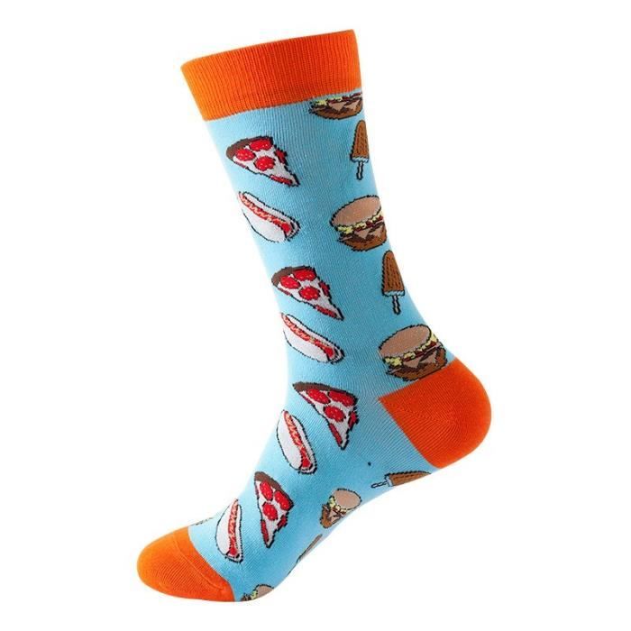 Bas Chaussettes japonaises en coton pur pour femmes motif dessin anime colore drole mignon drole geometrie a pois Type 13 Blanc Cdiscount Pret a Porter
