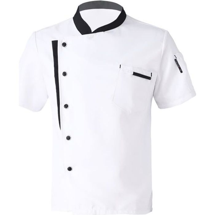 Iixpin Veste de Chef Cuisine Uniforme Homme et Femme Blouse