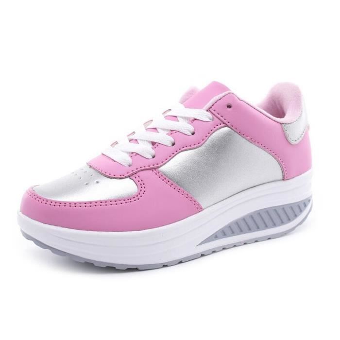 Basket femme best sale talon 5 cm