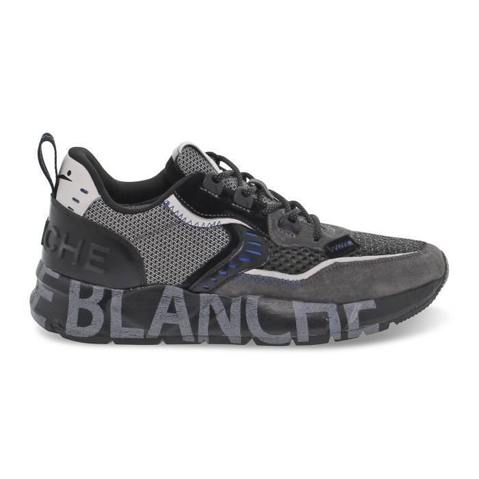 Basket voile top blanche homme