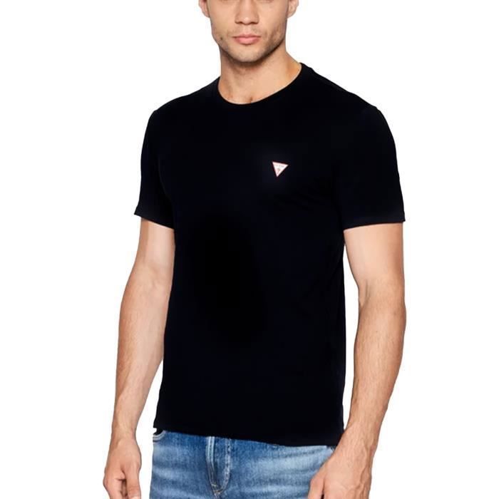 T shirt guess noir homme sale