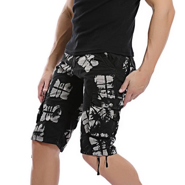 Short De Survêtement Homme McKenzie – Taille L, Bleu, Mélange Coton, Taille élastique