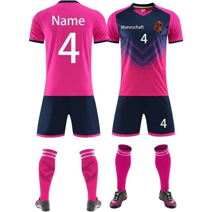 Maillot de Foot Enfant Personnalisé Adultes Hommes Femmes avec Le Nom du  Logo de l'équipe Ensemble Foot Enfant Personnalisable