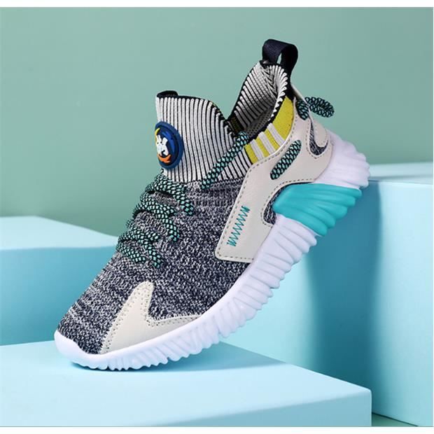 ELIOGN Chaussures De Course Enfants Légères - Baskets Respirantes Antidérapantes Pour Garçons Et Filles