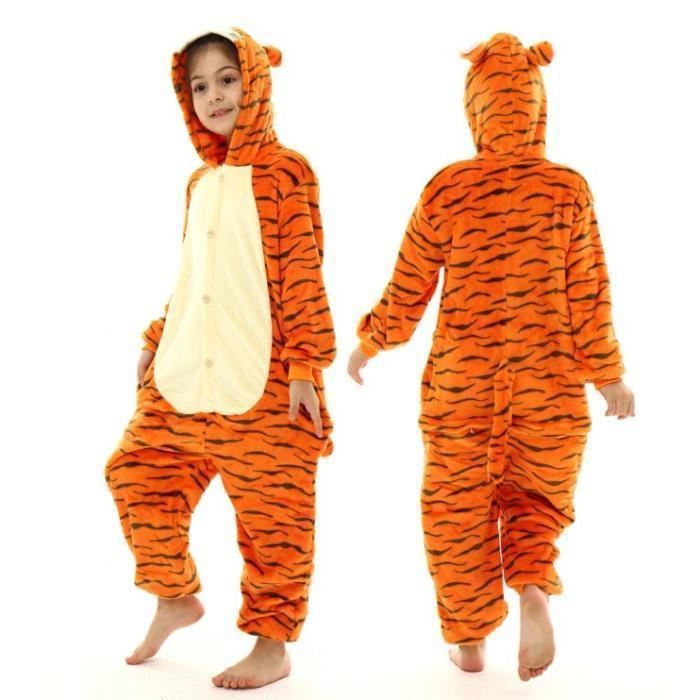 Kigurumi Suit for Children Winter Overalls Warm Kids Pajamas For Girl's