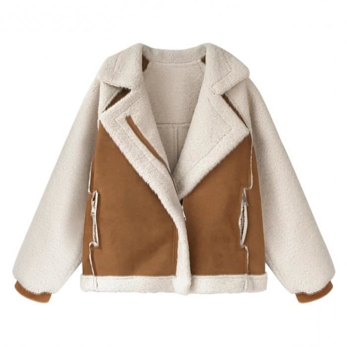 Veste fausse discount fourrure kaki
