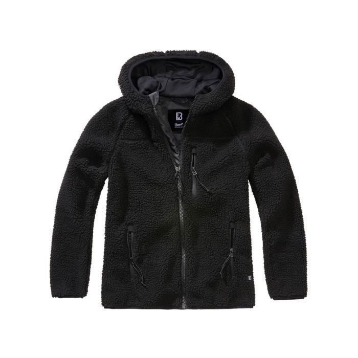 Veste polaire femme - BRANDIT - Noir - Capuche - Doublure respirante - Isolation thermique Veste polaire femme - BRANDIT - Noir - Capuche - Doublure respirante - Isolation thermique