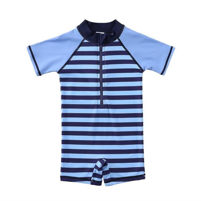 Maillot De Bain Une Pièce Manches Courtes Pour Fille - Rashguard Séchage Rapide - Natation, Plage, Surf (tailles 12-16 Ans) - 8