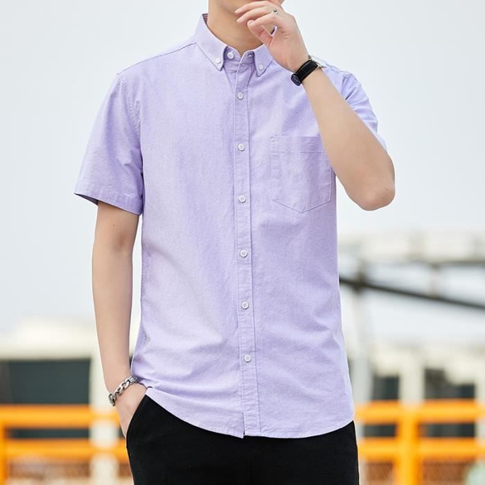 Chemise manche sales courte homme fashion