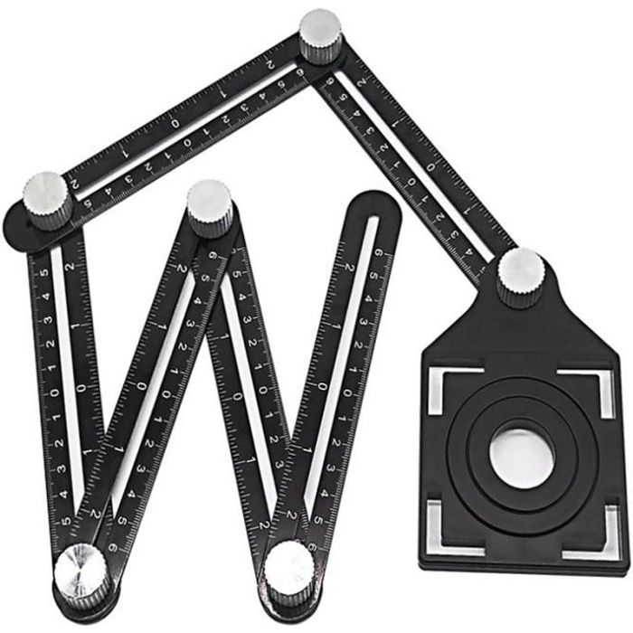 Multi Angle Regle Mesure Pliant Positionnement Tuile Carrelage