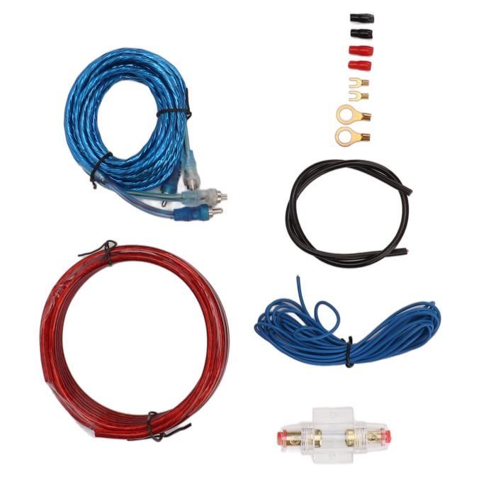 10Ga Kit De Câblage Amplificateur De Voiture 13 Pièces Amplificateur
