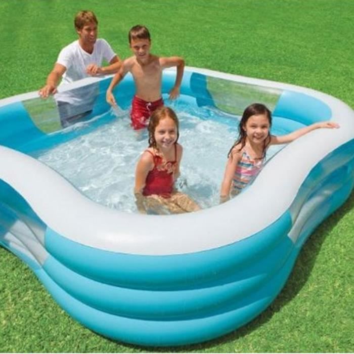 Bac à Pieds Gonflable Avec Pompe - Piscine Spa Pour Pédicure à Domicile - PVC Bleu, Portable
