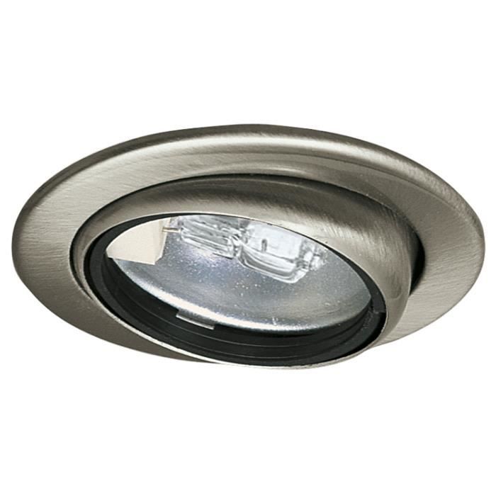 Spot encastré meuble - PAULMANN - Micro Line - orientable - acier brossé - 12V 20W Spot encastré meuble - PAULMANN - Micro Line - orientable - acier brossé - 12V 20W