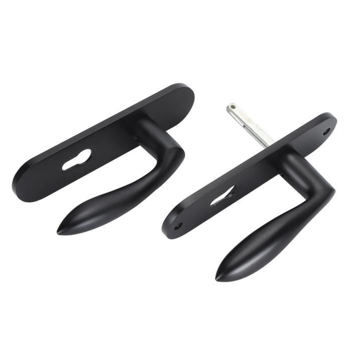 Mega Handles Intimité / Poignée de porte / 5X1 / Base carrée / Noir mat