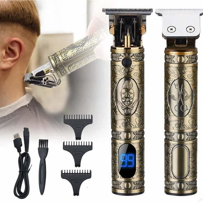 cadeauSURKER Tondeuse Cheveux Professionnelle USB Charge Tondeuse Barbe avec LED Affichage pour Hommes