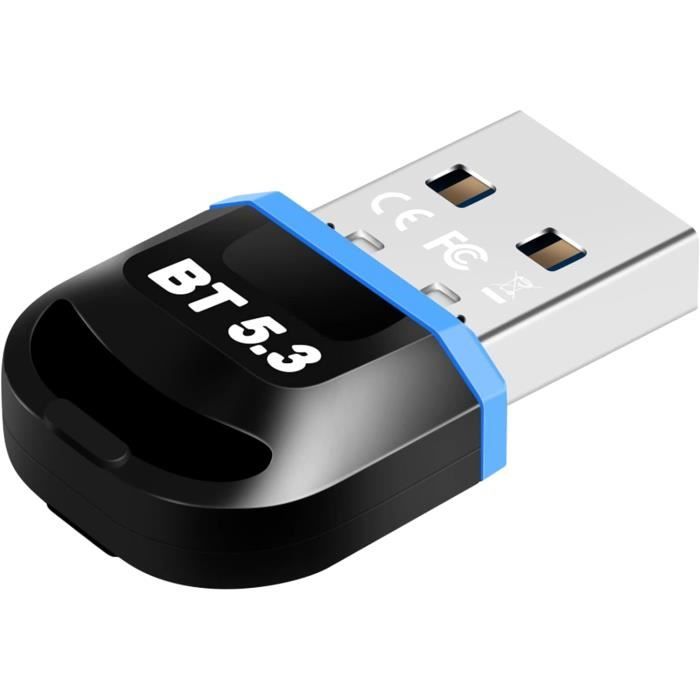 Clé Bluetooth 5.1 USB Pour PC - Adaptateur Plug & Play Windows 11/10/8.1 - Connexion écouteurs, Souris - 5