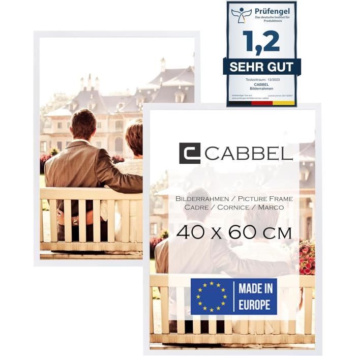Lot De 3 Cadres Photo 40x60 Cm – Noir, Rectangulaires, Muraux – Style Minimaliste