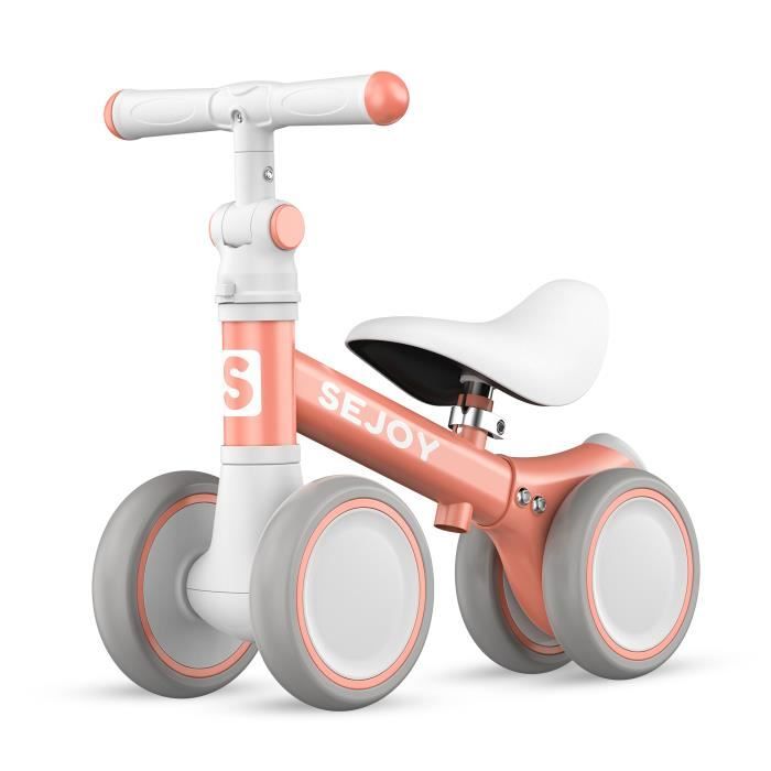 SEJOY Draisienne sans Pedale pour Bebe avec 4 Roues EVA Silencieuses Velo d Equitation Enfants pour 1 3 Ans Fille Garcon Cdiscount Jeux Jouets