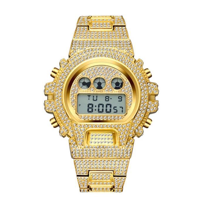 Montre bling bling homme sales