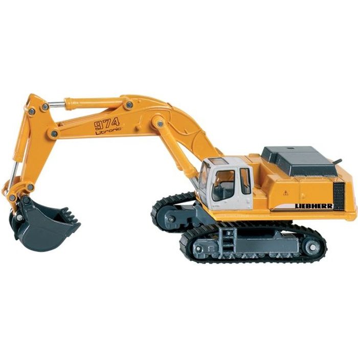 Pelleteuse hydraulique miniature - SIKU - Liebherr - Échelle 1/87 - Jouet en métal et plastique - Dès 3 ans - 1 pièce