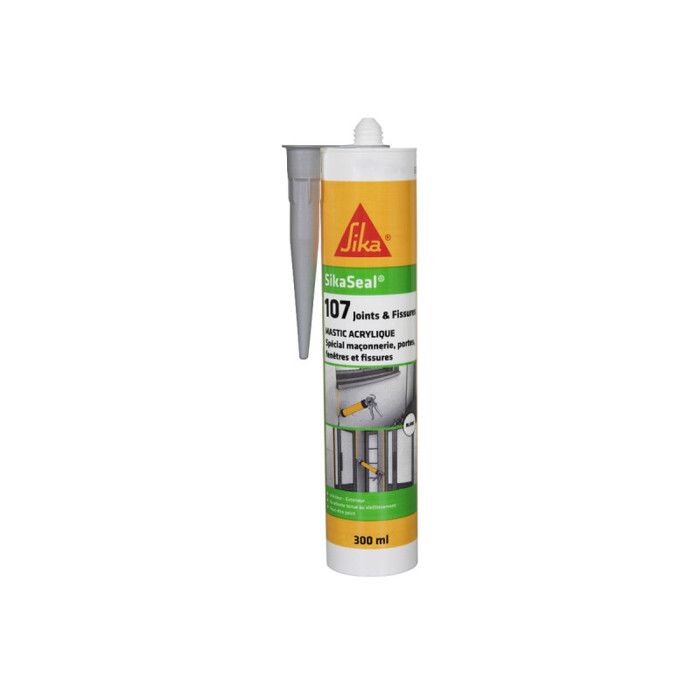 Plaque De Cuisson Fissurée Mastic Acrylique Sika Sikaseal 107 Joint Et Fissure Gris 300ml