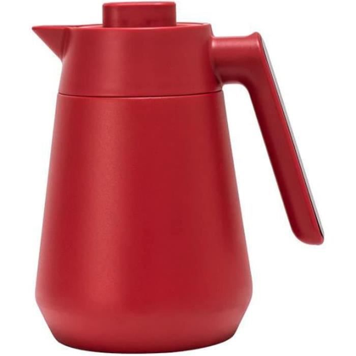 Carafe Isotherme 1.5 L – Thermos Café Thé Chaud Froid – Intérieur Verre, Bec Anti-goutte – Garde Au Chaud 10h – Coloris Beige