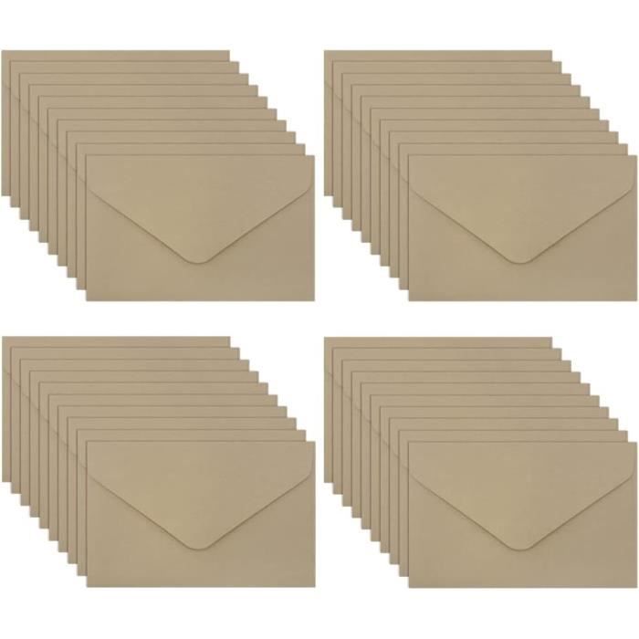 UMCHU Enveloppe Petit Format,Mini papier kraft Enveloppes,enveloppes  classiques,pour cartes de vœux, cartes d'invitation[S152] - Cdiscount  Beaux-Arts et Loisirs créatifs