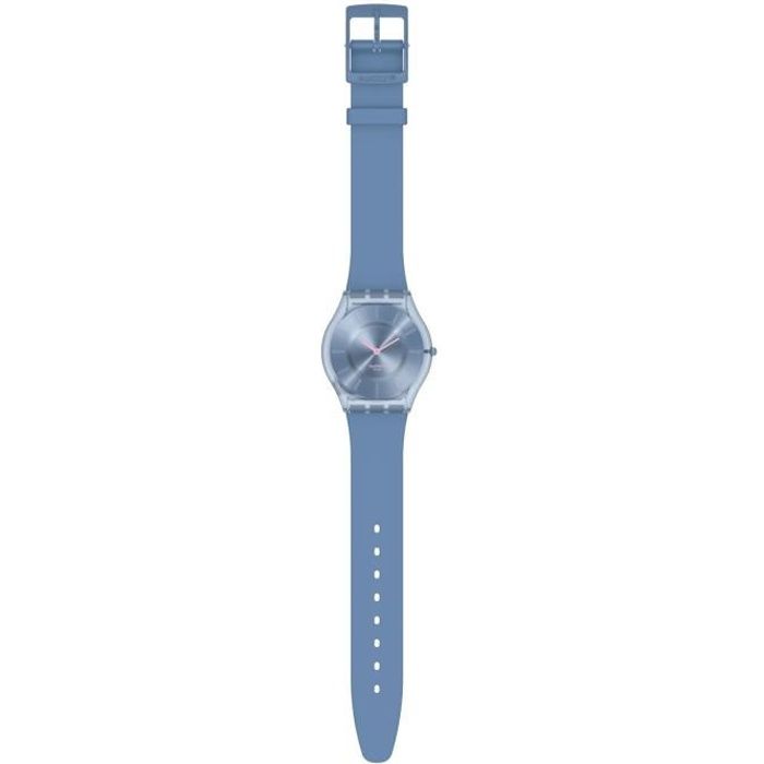 Bracelet silicone / plastique femme - SWATCH - Montre femme Swatch Denim  Blue Collection Skin Classic - Couleur de la matière:Trans , - Achat/vente  montre - Cdiscount
