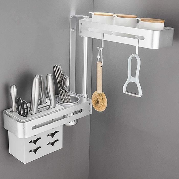 Plateau Tournant De Cuisine Multifonctionnel, Support De Rangement Rotatif A 360 Pour Bouteilles Dassaisonnement Sauce Soja Vinaigre 91587539